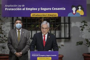 Presidente Piñera anuncia proyecto que mejora la Ley de Protección del Empleo y Seguro de Censantía