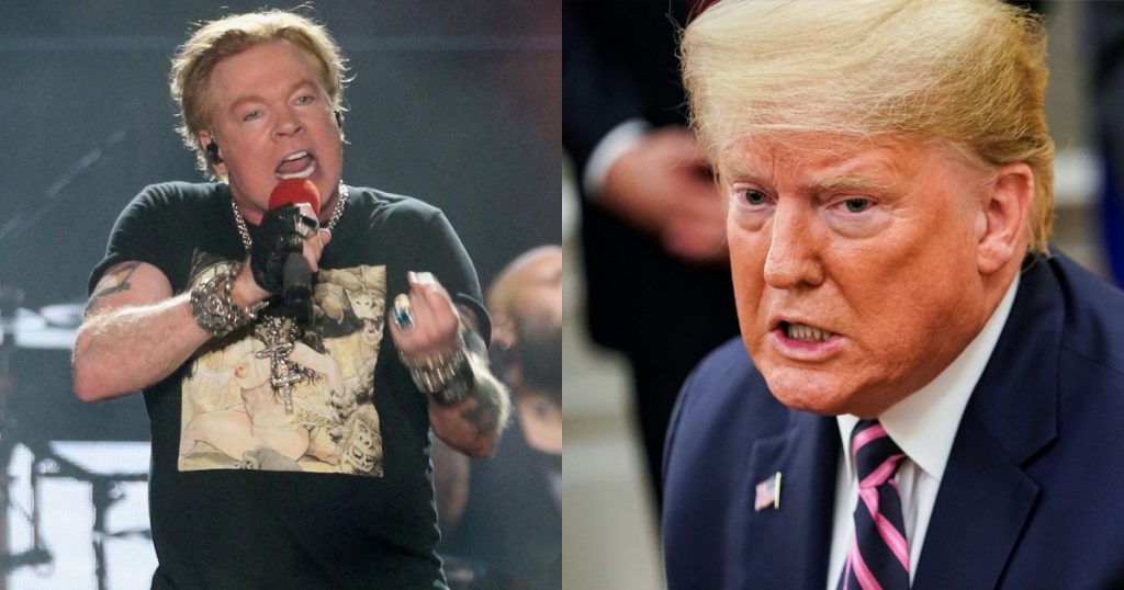Líder de “Guns N’Roses” arremetió duramente contra Donald Trump: “Tú fomentas el odio y la anarquía”