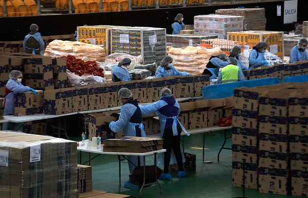 Un millón 350 mil cajas han sido distribuidas en la Región Metropolitana en el marco de la campaña “Alimentos para Chile”