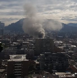 Incendio afecta a cité en el Barrio Italia en Providencia