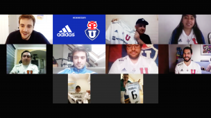 Jugadores de la U sorprendieron a los hinchas más fieles y compartieron una videollamada por Zoom