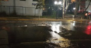 Rotura de matriz genera corte de agua potable en sectores de Providencia