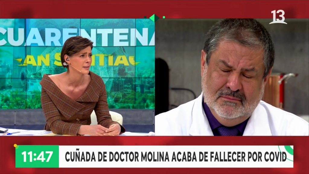 Doctor Molina se quebró en vivo tras muerte de su cuñada por Covid-19: “Nadie está libre”