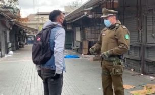 Carabineros realizó fiscalización en Barrío Meiggs y sorprendió a persona sin permiso