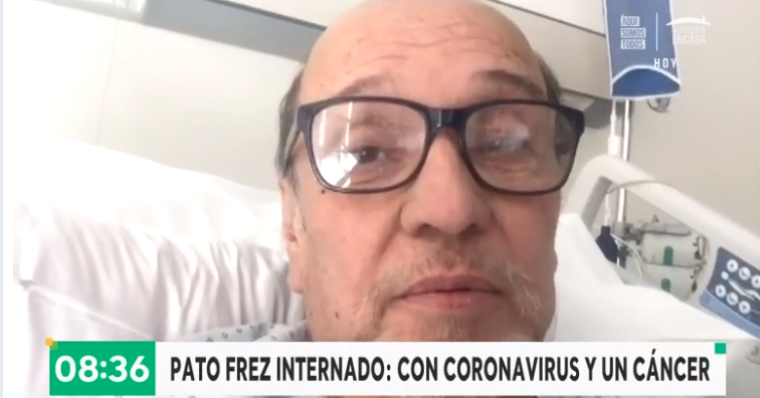 “Está un poco complicada la cosa”: Pato Frez nuevamente internado por su cáncer tras padecer coronavirus