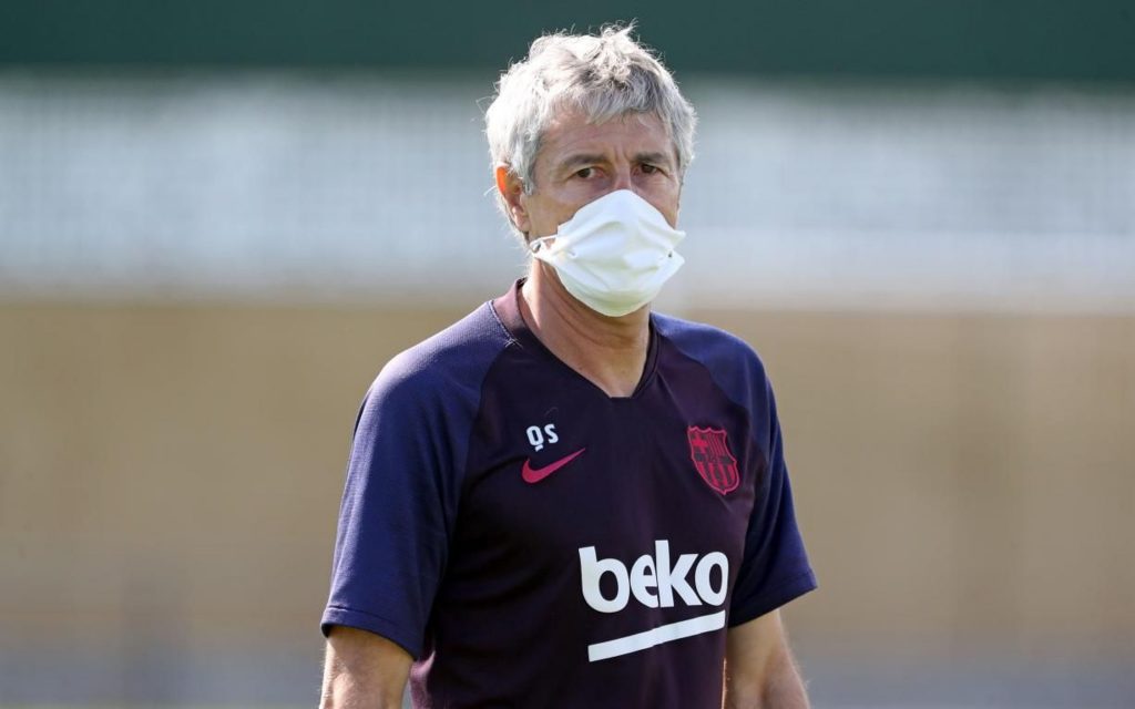 Setién: “No voy a especular con el futuro de Messi, no le he escuchado nada”