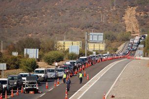 111 mil vehículos salieron de Santiago el pasado fin de semana