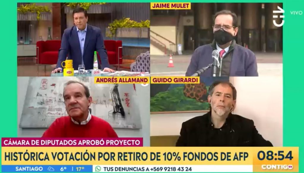 “Senador, no le siga mintiendo a los chilenos”: áspero diálogo entre Andrés Allamand y Jaime Mulet por última votación en la Cámara de Diputados
