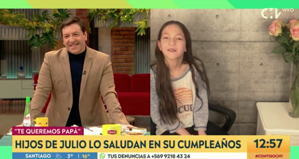 Julio César Rodríguez se “quebró” al recibir emotiva sorpresa en el día de su cumpleaños