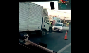 Se registra accidente vehicular en el sector de Puente Mapocho en Ruta 68