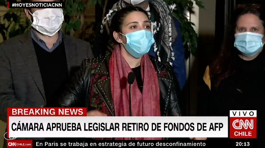 Karol Cariola: “Nos parece inaceptable la presión que se ejerció ante los parlamentarios de Renovación Nacional y de la UDI”
