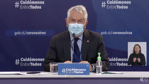 Ministro Paris destaca que “la mejoría continúa”: 1.836 casos nuevos de Covid-19 y 45 fallecidos en las última jornada