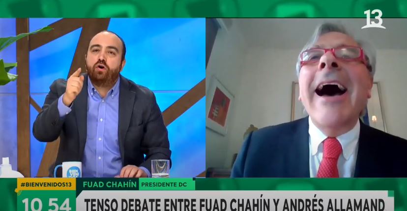 “Eres tú que pide raspado a la olla” y “mentiroso”: Tenso cruce de declaraciones entre Chahín y Moreira en “Bienvenidos”