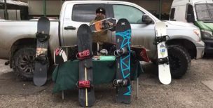 Carabineros detuvo a cinco personas mientras realizaban snowboard en plena pandemia
