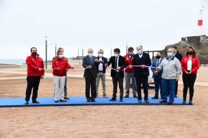 Presidente Piñera inauguró las nuevas protecciones costeras de ex isla El Alacrán en Arica