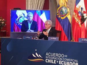 Presidentes Piñera y Moreno firman Tratado de Libre Comercio Chile-Ecuador