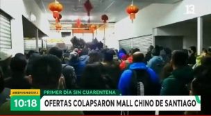 Registran colapso de mall Chino durante las primeras horas sin cuarentena