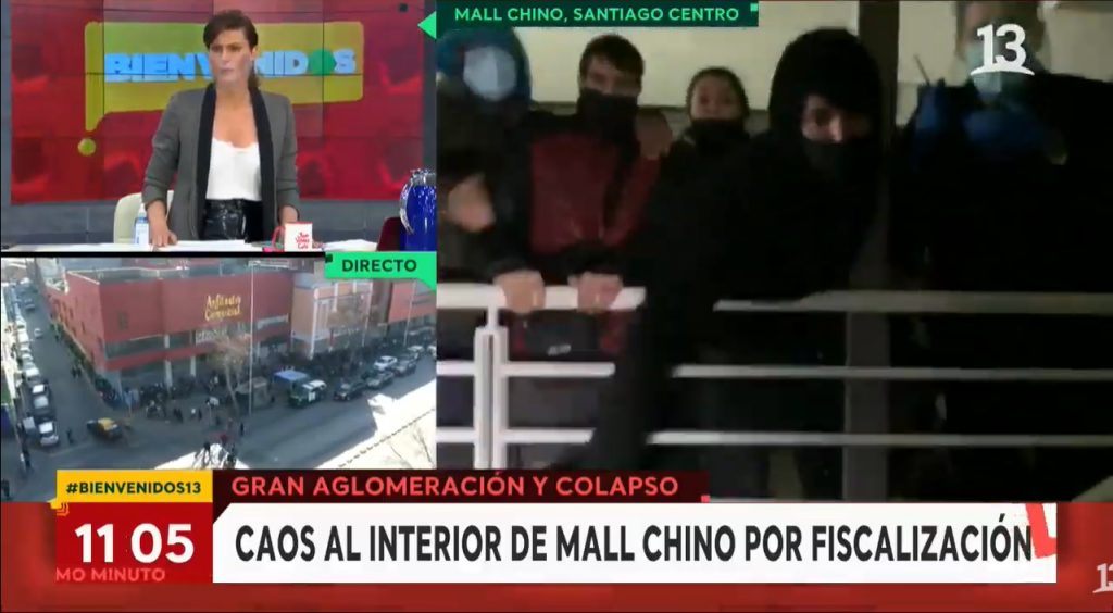 Equipo del matinal “Bienvenidos” fue agredido en centro comercial de Santiago Centro