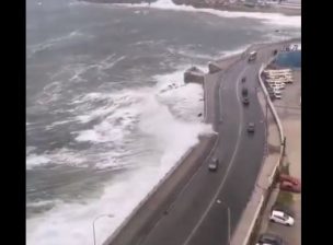 Reportan fuertes vientos y marejadas en la región de Valparaíso