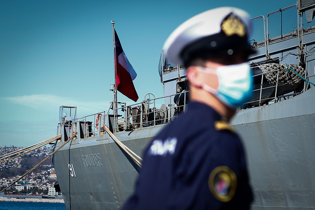 Confirman brote de coronavirus en fragata Williams: 22 tripulantes contagiados