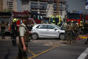 Persecución policial termina con patrulla chocada y seis personas lesionadas