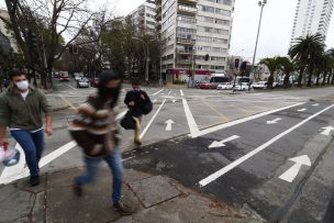 Implementan cruces peatonales estilo tokio en calles de Viña del Mar