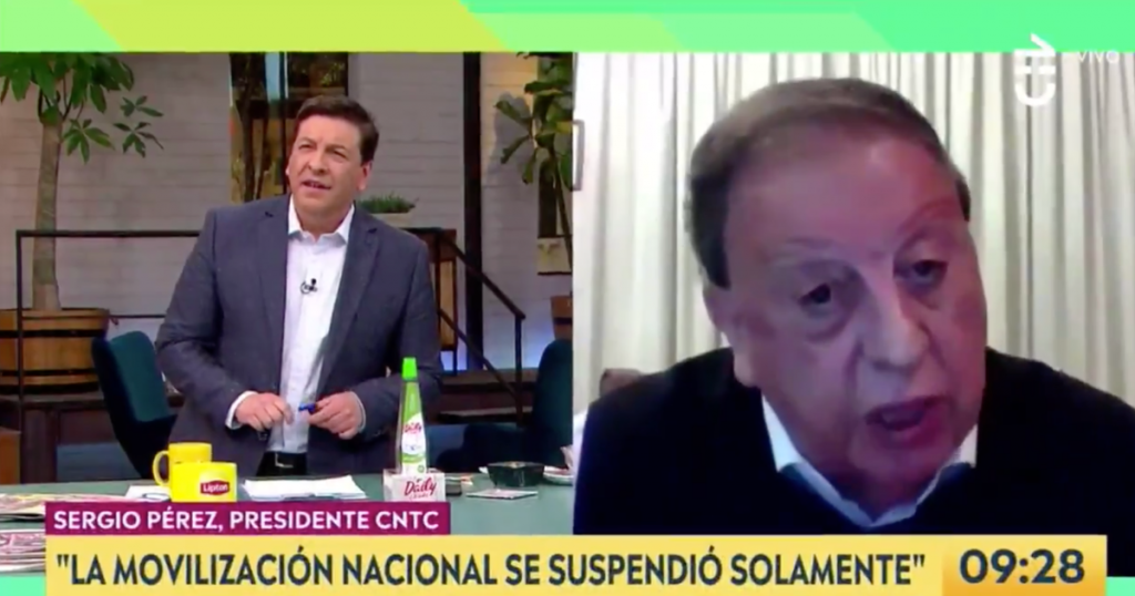 “Me da escalofríos”: Los dichos entre Julio César Rodríguez y Sergio Pérez tras suspensión de paro de camioneros