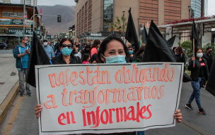 Minoristas de Iquique marchan por tercera vez exigiendo abrir sus locales