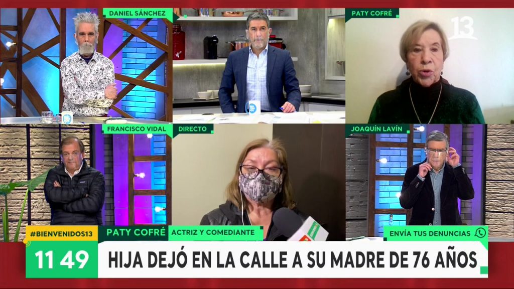 Caso de abuelita abandonada indignó a Paty Cofre: “A todo adulto mayor se le trata muy mal”