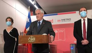 Presidente Piñera anuncia la reapertura total de la red de Metro tras el estallido social