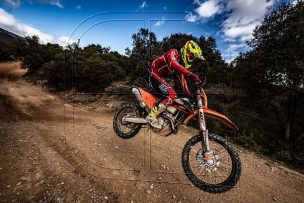 Matteo de Gavardo compite en el Nacional de Enduro de España
