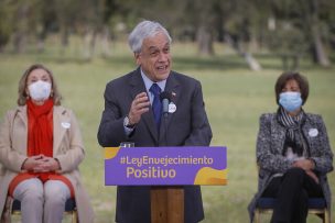 Presidente Piñera presenta proyecto de ley de Envejecimiento Positivo