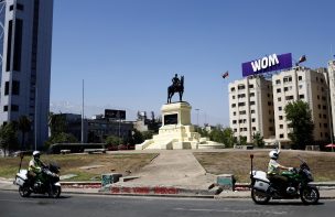 Intendencia y restauración de estatua de Baquedano: 