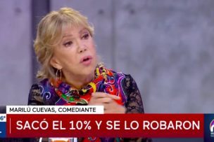 El complejo escenario que enfrentó Marilú Cuevas: padeció del Covid-19 y le robaron su 10%