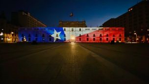 Así luce el Palacio de La Moneda previo al discurso del Presidente Piñera tras el Plebiscito Constitucional