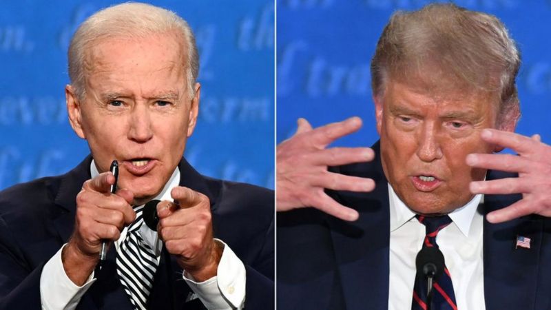 Será por canales distintos: La disputa política entre Trump y Biden se traspasará hasta la TV norteamericana