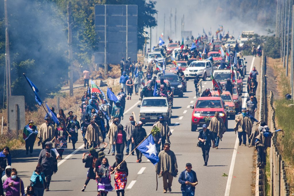 Desarrollan marcha por Ruta 5 Sur en conmemoración de muerte de Camilo Catrillanca [FOTOS]