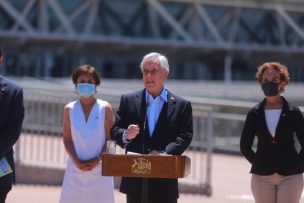 Presidente Piñera anuncia la reapertura de la frontera en el Aeropuerto Arturo Merino Benítez