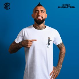 Arturo Vidal aparece retratado en nueva línea de poleras del Inter de Milán