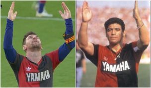 Sancionan a Lionel Messi con 600 euros por su homenaje a Diego Armando Maradona