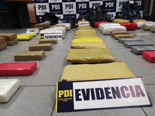 PDI de Arica detuvo a 2 sujetos e incautó 741 millones de pesos en droga