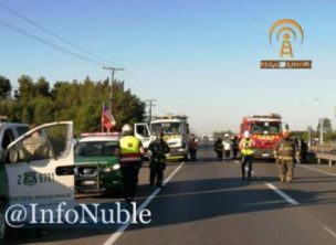 Camión que transportaba amoniaco líquido volcó la tarde del viernes en la Ruta 5 Sur