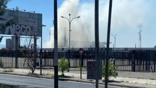 Bomberos atendió incendio de pastizales en el Estadio Monumental