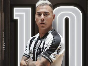 Eduardo Vargas dio una asistencia en victoria de Atlético Mineiro en Brasil