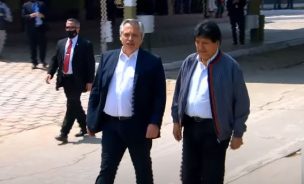 Evo Morales regresa a Bolivia y fue despedido personalmente por Alberto Fernández