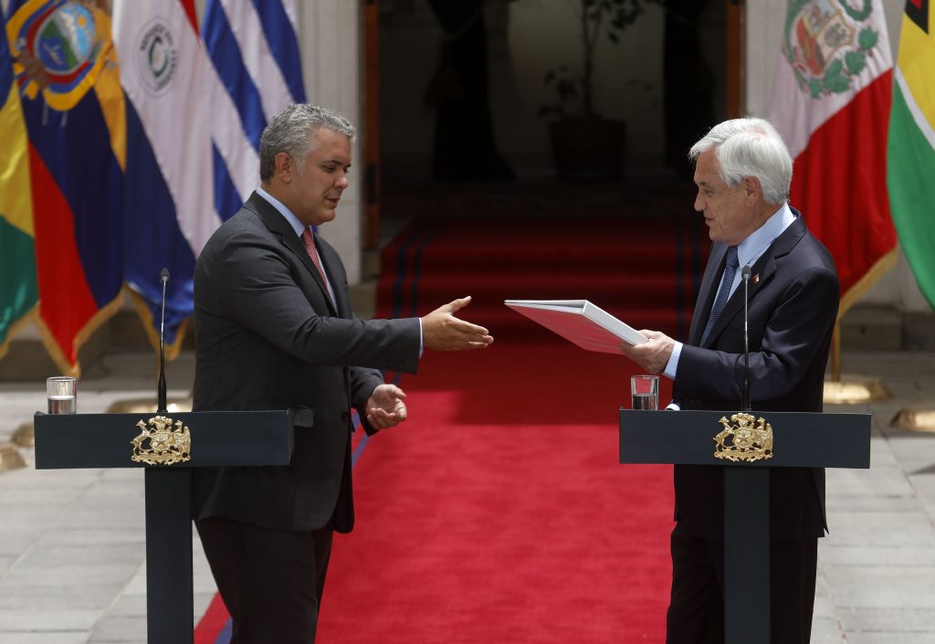 Piñera entrega Presidencia Pro Témpore de Prosur a Iván Duque: “La vacuna va a estar disponible para las poblaciones que lo requieren”