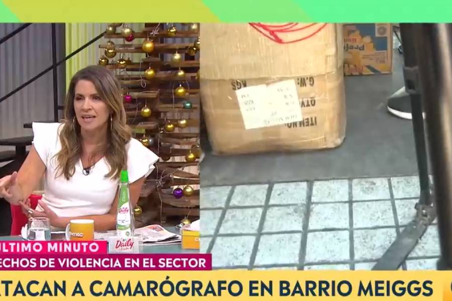 Camarógrafo de CHV sufrió ataque en vivo en barrio Meiggs: “Nuestro equipo ha sido violentado”