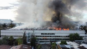 [VIDEO] Muestran zona interior del Hospital San Borja Arriarán afectada por incendio