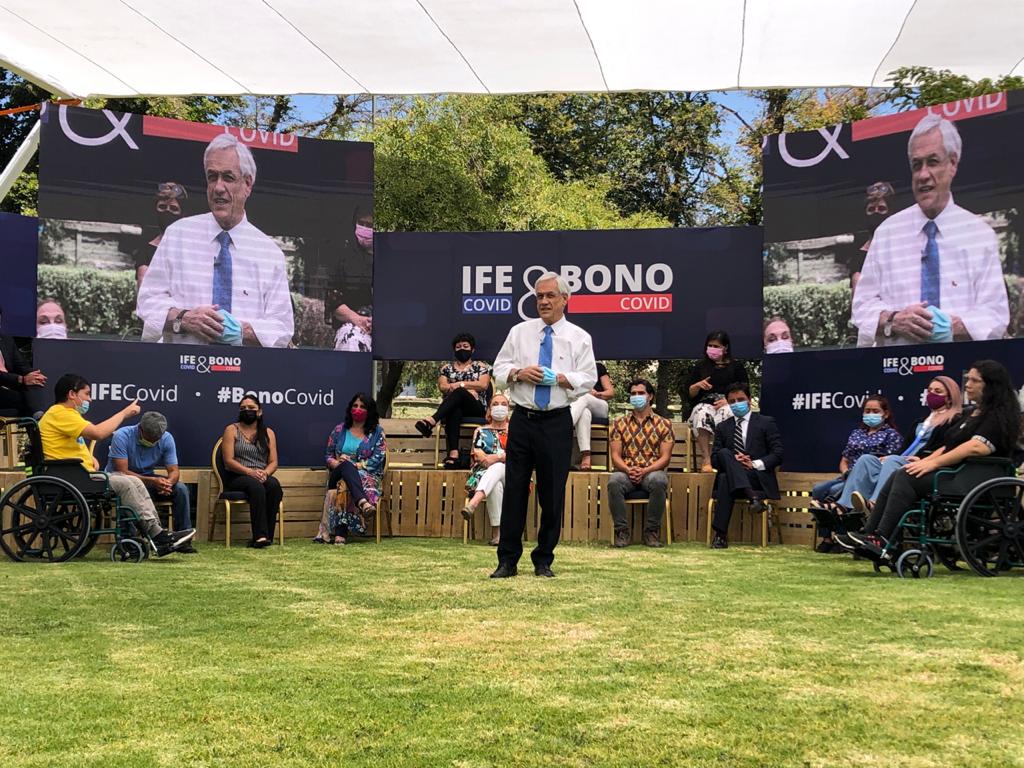Presidente Piñera anuncia nuevos bonos según plan “Paso a Paso”: IFE Cuarentena, IFE Transición e IFE Preparación y Apertura