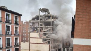 Explosión destruye edificio en el centro de Madrid: al menos dos muertos